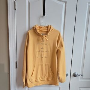 BeCause Yellow Graphic Hoodie